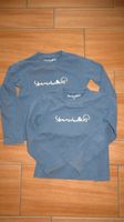 2 Shirts Aufdruck "Stammhalter" in blau, Gr. XS 116-122 Sachsen - Pulsnitz Vorschau