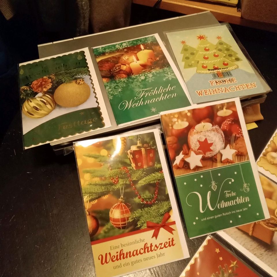 17 Weihnachts Klappkarten m Umschlägen, neu, in Hannover