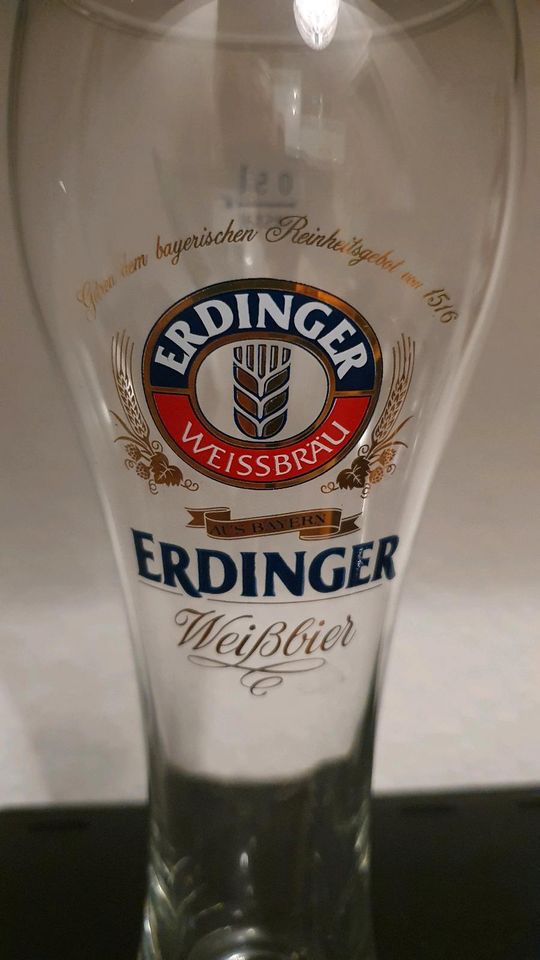 Weissbierglas von Erdinger in Leverkusen