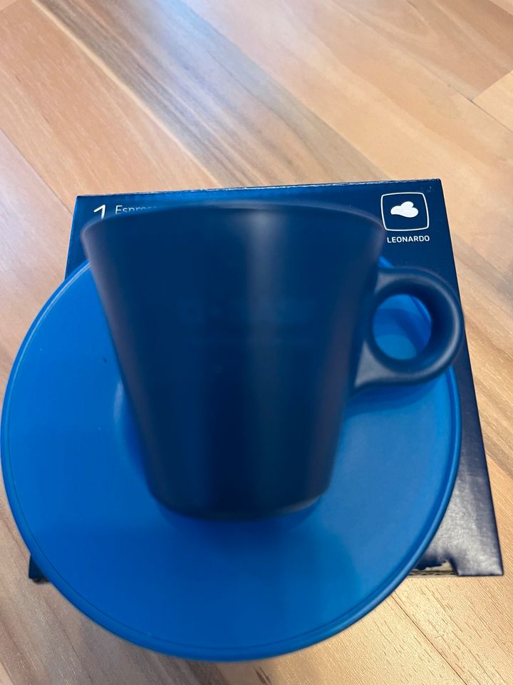 Leonardo Espresso Set, grün, rot blau, NEU in Ludwigshafen