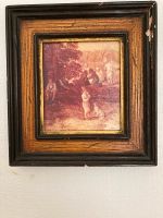 kleines Bild Breughel „Rast bei der Ernte“ im Holzrahmen Nordrhein-Westfalen - Hattingen Vorschau