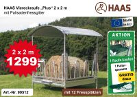 Palisadenraufe HAAS 2x2 m, 12 Fressplätze, Heuraufe, Futterraufe Nordrhein-Westfalen - Nümbrecht Vorschau