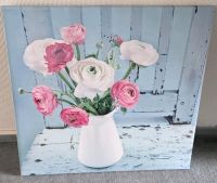 Bild Wandbild Shabby Chic Blumenstrauß Holz-Optik Pfingst-Rosen Nordrhein-Westfalen - Hürth Vorschau