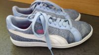 PUMA Mädchen Sneaker Gr. 36 in blau mit Glitzer Schuhe Bayern - Döhlau Vorschau