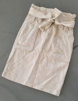 H&M 36 Leinen pencilskirt Paperbag Bund gefüttert Cargo Rock Hessen - Eppstein Vorschau