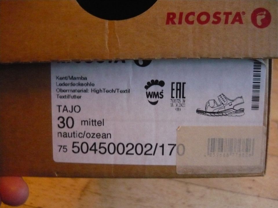 Ricosta Sandalen Tajo: Größe 30 WMS mittel (nautic/ozean) in Tawern