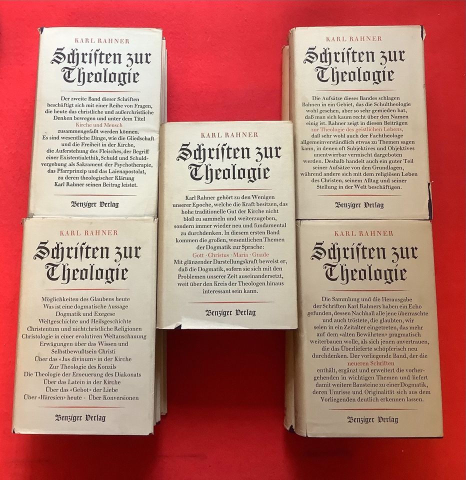 Buch, Schriften zur Theologie, Karl Rahner in Chemnitz