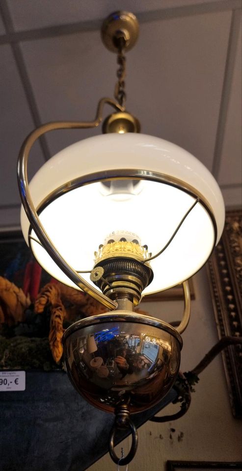 Oil Lampe Deckenleuchte Glas Messing Gold LED in München