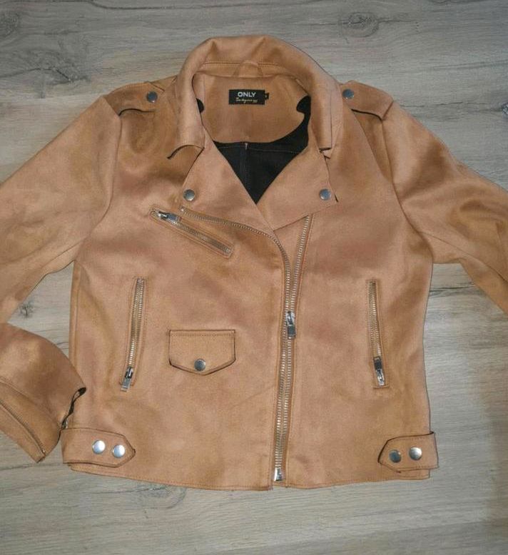 top neuw. sand-beige Only Lederjacke Gr. M/38 Biker weich in Kiel