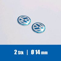 2× VW 14mm Schlüssel Fernbedienung Aufkleber Emblem Key Logo Blau Berlin - Tempelhof Vorschau