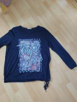 CECIL Langarmshirt Gr. XL dunkelblau mit Print und Glitzersteinen Niedersachsen - Georgsmarienhütte Vorschau