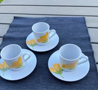 Living 3er Set Espresso-Gedecke Porzellan gelbe Blüte Baden-Württemberg - Crailsheim Vorschau