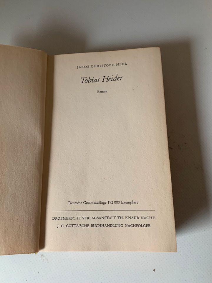 Buch Roman Tobias Heider Jakob Christoph Heer Lyrik Gedichte in Emden