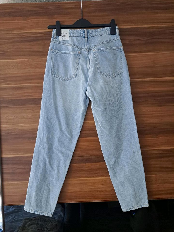Zara Mom Fit 36 Jeans Hose Neu mit Etikett in Hirschhorn (Neckar)