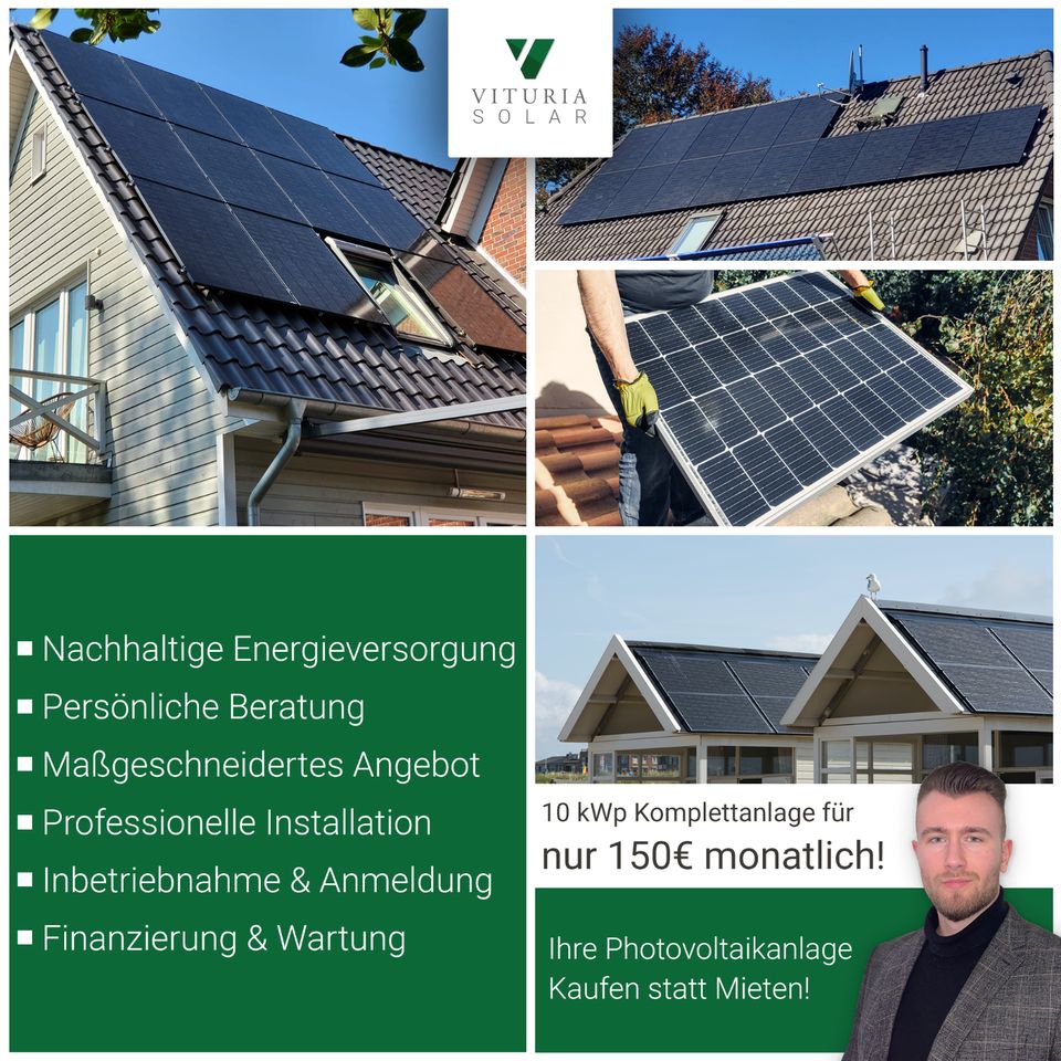 10 kWp PV-Anlage mit 10 KW Speicher für nur 127,50 € monatlich kaufen in Drage