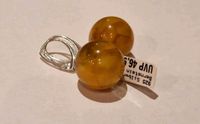 925 Silber Ohrringe, Ohrschmuck, Bernstein, Butterscotch  18 mm Bayern - Bad Abbach Vorschau