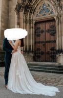 Hochzeitskleid weiß, trägerlos, mit Schleppe Stuttgart - Stuttgart-West Vorschau