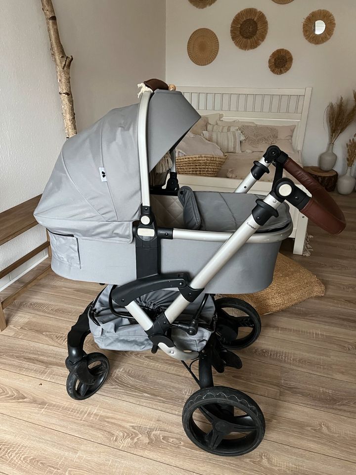 Kinderwagen Bonavi 2 in 1  Artic Grey grau ink. Zubehör,wie Joolz in Malsch