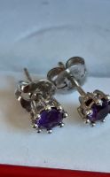 Ohrstecker aus 835 Silber mit Amethyst Bayern - Wiesentheid Vorschau