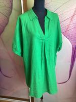 Ulla Popken Damen Bluse Tunika Leinenmix Größe 50/52 Grün neu Nordrhein-Westfalen - Siegburg Vorschau