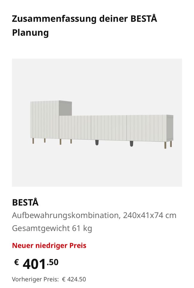 Ikea BESTA TV-Kombination SUTTERVIKEN in Dortmund