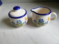 Milchkännchen Zuckerdose mit Deckel VEB Torgau DDR Karamik Hessen - Freiensteinau Vorschau