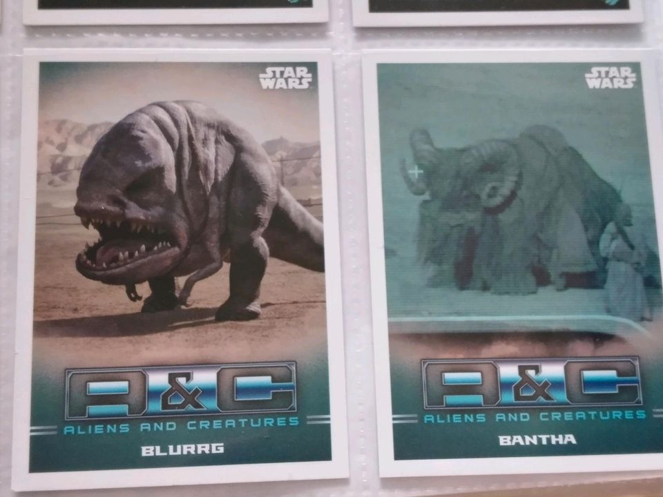 Star Wars The Mandalorian Trading Cards Topps AC Aliens creatures in Babensham