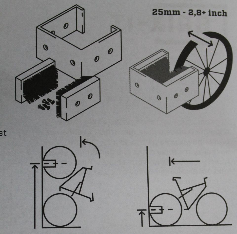 BRIX-IT Fahrrad Wandhalterung für Fahrräder und E Bikes Fahrradwandhalterung  alle Größen Fahrradhalterung Wand für Rennrad MTB Kinderrad