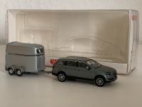 1/87 Audi Q7 mit Westfalia Pferdeanhänger - Kondorgrau / Silber Hessen - Alsfeld Vorschau