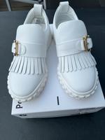 Pollini Hslbschuh Sneaker Fransen Weiß Gr. 36 Nordrhein-Westfalen - Eschweiler Vorschau