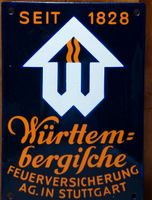 Emailleschild Württembergische Feuerversicherung Nordrhein-Westfalen - Drensteinfurt Vorschau