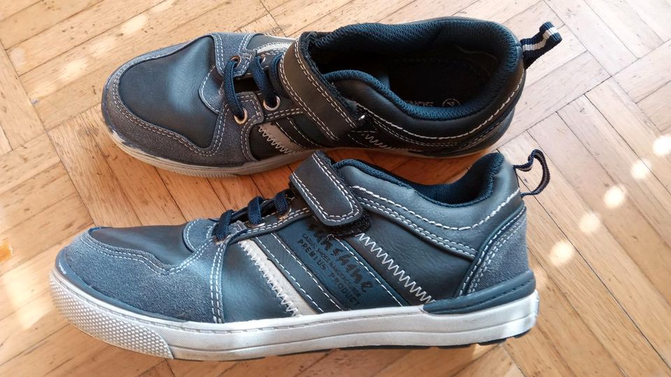 Sneaker blau Junge, Gr. 34 Klettverschluss in Altrip