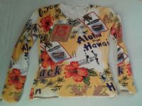 IMAGINI Feinstrickpullover Langarm gelb floral Hawaii Urlaub - M Frankfurt am Main - Bockenheim Vorschau