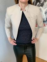Zara Crop Blazer EUR XS / 34 Creme Kurz Jacke Brandenburg - Geltow Vorschau