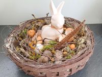 Karb Osterhase Osternest Naturmaterialien  haltbar weiß natur Baden-Württemberg - Winnenden Vorschau