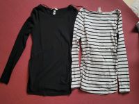 Schwangerschaftsmode, Umstandsmode, 2 Langarmshirts H&M XS Brandenburg - Brandenburg an der Havel Vorschau