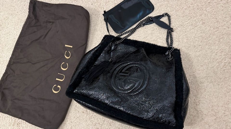 GUCCI Lack-Shopper Schwarz Damen Tasche Handtasche Shopper, Soho in  Hamburg-Nord - Hamburg Fuhlsbüttel | eBay Kleinanzeigen ist jetzt  Kleinanzeigen