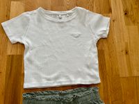 Cropped ♥️ Ripp-T-Shirt Weiß für Mädchen, Gr. 152, Pepe Jeans Dortmund - Hörde Vorschau