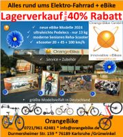 E-Bike Pedelec eScooter Elektro-Fahrrad radikal reduzierte Sonderangebote bei „OrangeBikeConcept in Karlsruhe“ Baden-Württemberg - Karlsruhe Vorschau