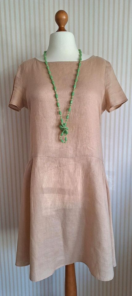 Luftiges Kleid Leinen Benetton sand Gr. L/XL/42/44 TOP in Stuttgart