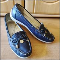 Geox Respira Ballerinas - Leder - dunkelblau - Gr 39 Nordrhein-Westfalen - Mönchengladbach Vorschau