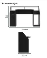 Schreibtisch/Computertisch schwarz Bayern - Lenting Vorschau