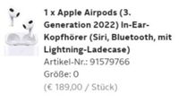 Apple Airpods Niedersachsen - Helmstedt Vorschau