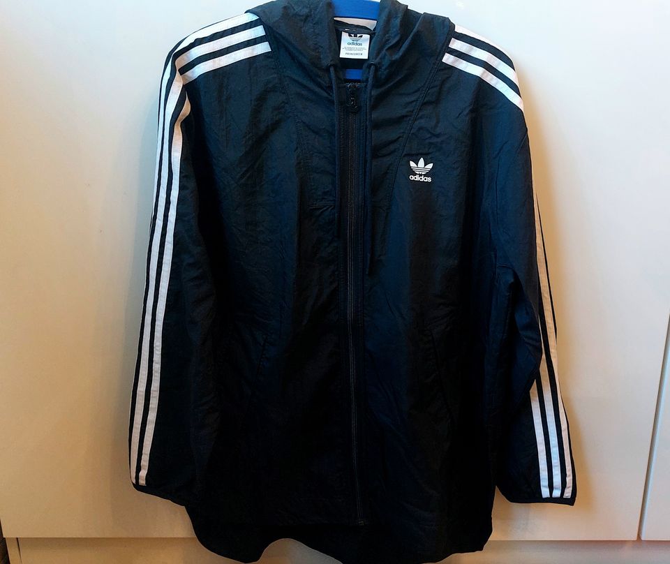 NEU - Adidas Damen Windbreaker Jacke Größe 10 (36) (S) mit Kapuze in Gera