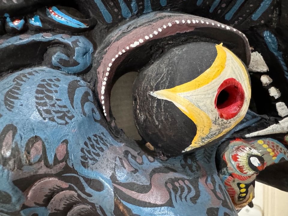 Wanddeko Maske Gott - Gottheit Asien China Thailand- Echtholz in München