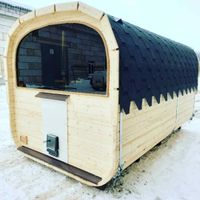 Quadro Sauna 4,0m, Fass mit Panoramaglas Lieferzeit: 4-6 Wochen Niedersachsen - Braunschweig Vorschau