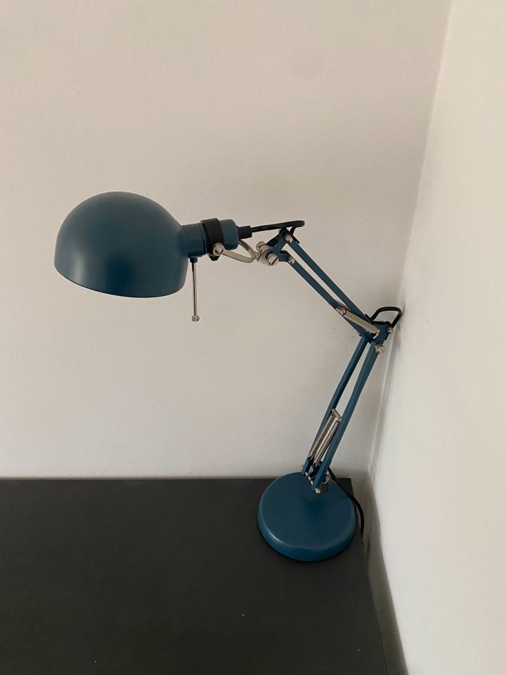 Ikea Bürotisch Lampe FORSÅ Arbeitsleuchte Schreibtisch Licht blau in Dinslaken