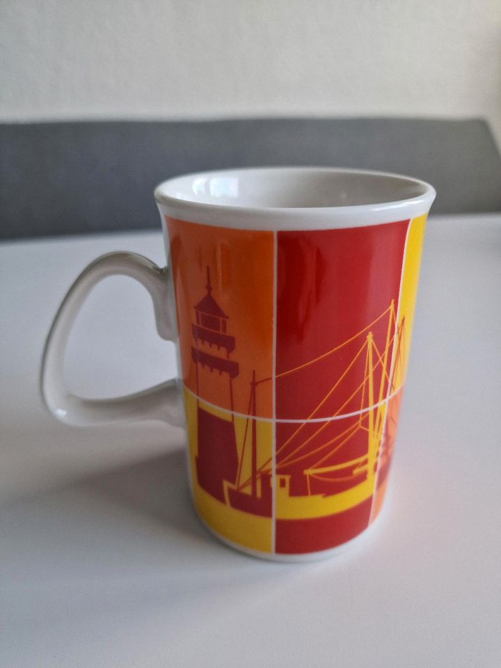 Büsum Tasse Kaffeebecher modisch rot gelb Orange Porzellan in  Nordrhein-Westfalen - Werl | eBay Kleinanzeigen ist jetzt Kleinanzeigen
