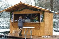 Marktstand Verkaufsstand Verkaufshütte  Weihnachtsmarkthütte Spargelverkaufsstand Verkaufsbude Gerätehaus Schuppen Hütte  Kiosk Erdbeerstand Spargelhütte Weihnachtsmarktstand Nordrhein-Westfalen - Rödinghausen Vorschau