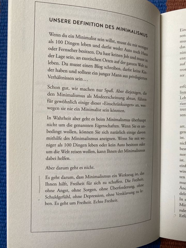 Buch Minimalismus der neue Leicht-Sinn Gräfe und Unzer Verlag in Berlin